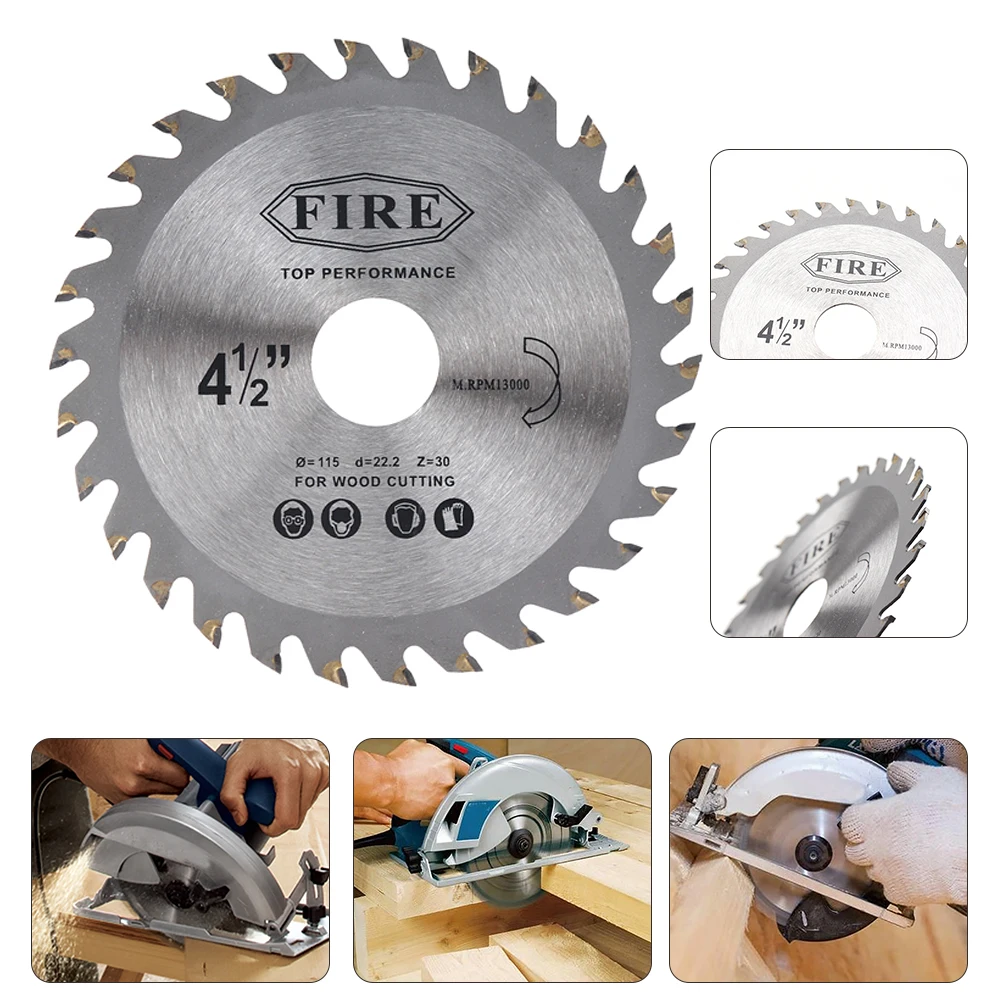 Hình Tròn Lưỡi Cưa Đĩa 4/4.5/5Inch Gỗ Cắt Đường Kính Lỗ 20Mm Cho Dụng Cụ Xoay Chế Biến Gỗ