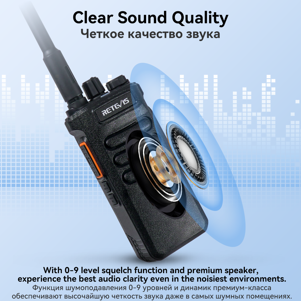 Retevis RT86 Walkie Talkie Largo Alcance Profesional Walkie Talkies 1 o 2 Pcs PTT Walkie Tolkie 1 o 2 Piezas Linternas De Alta Potencia Emisoras Largo Alcance Talkie Walkie Radios De Comunicación VOX Walkie-talkie