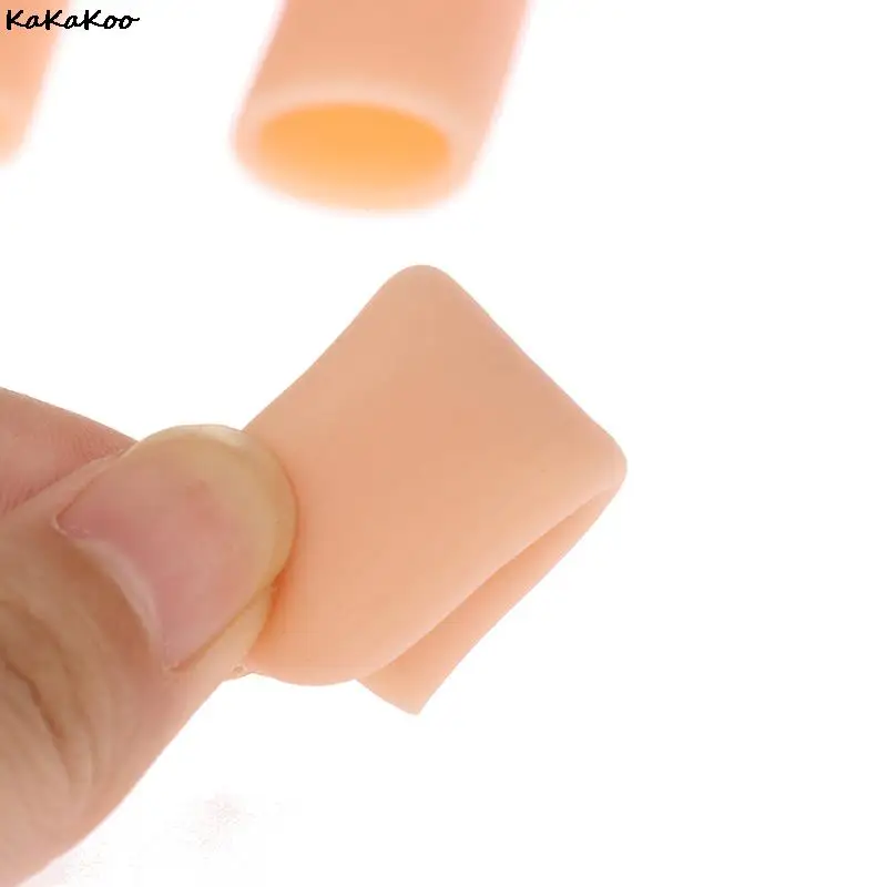 Tubos de Gel de silicona para el cuidado de los pies, 10 piezas, protectores para dedos pequeños, ampolla de maíz, funda para aliviar el dolor, separadores