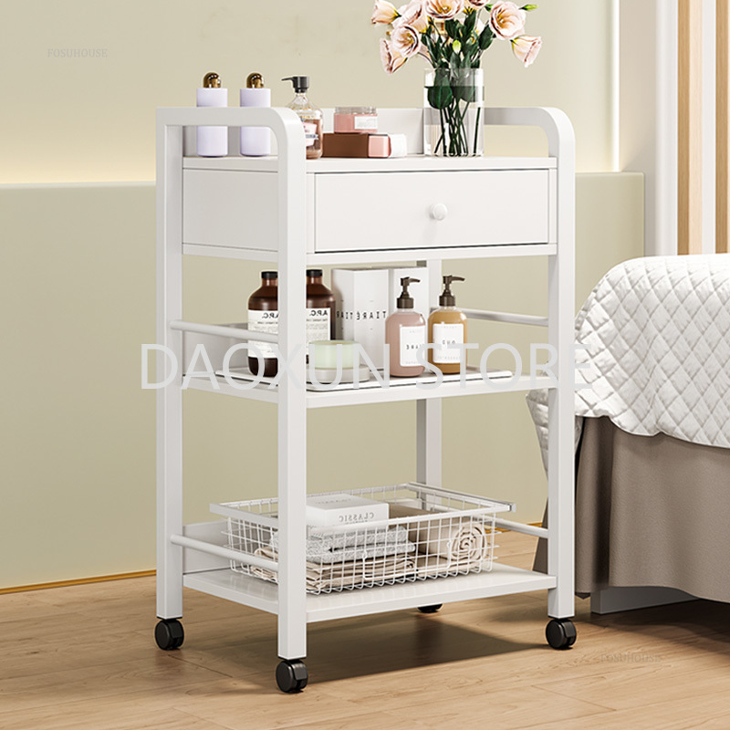 Multifunctional Movable Tool Cart Beauty Salon Salon Trolley Storage Rack Beauty Accessories Nail Storage Auxiliary Tool Trolley