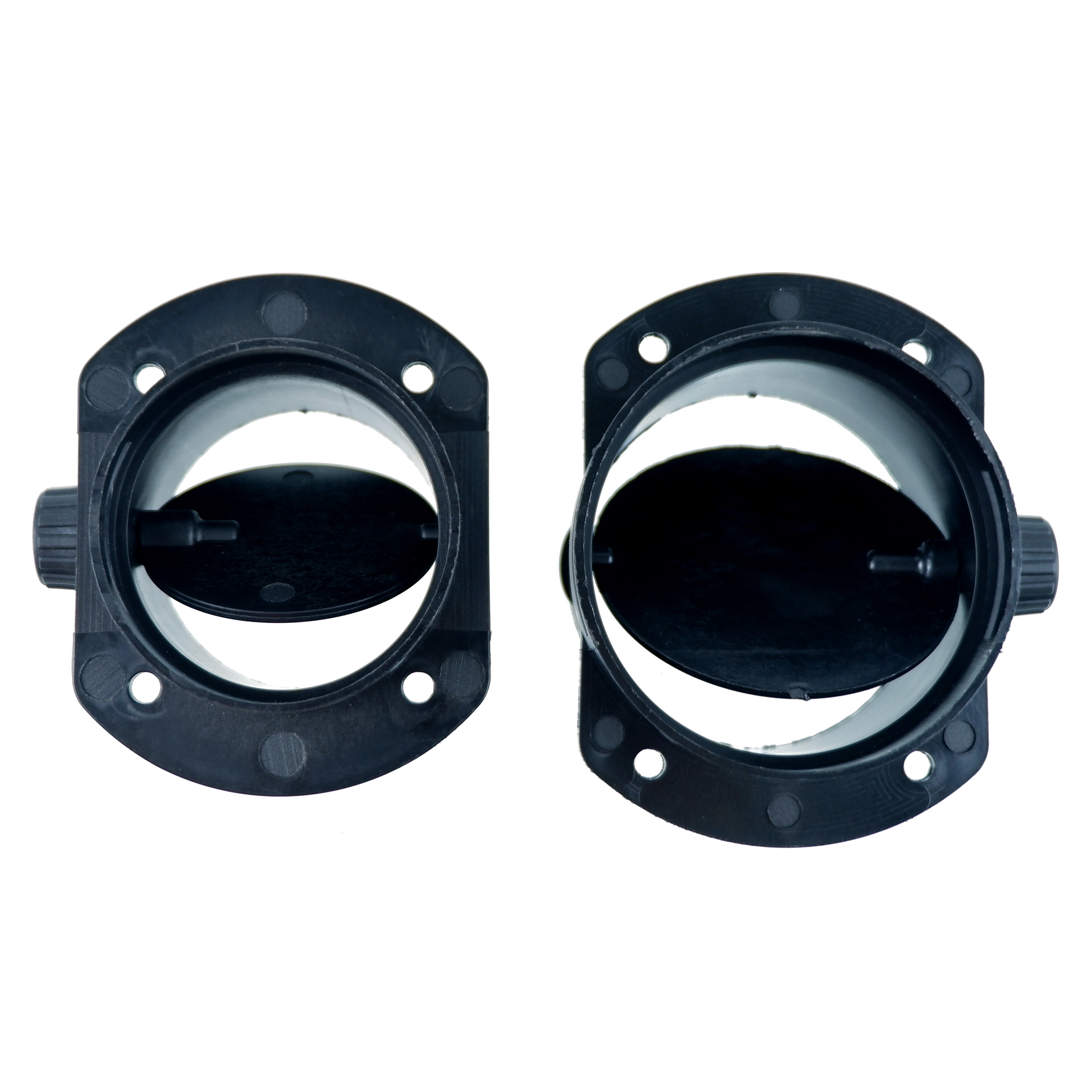 60mm 75mm Klep Flap Verstelbare Air Diesel Heater Vent Ducting Tak Splitter Uitlaatpijp Outlet Joiner Connector voor Auto