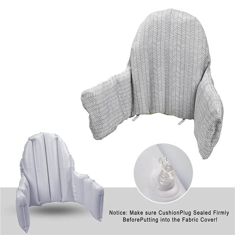 Cojín de silla alta para bebé, funda de asiento de trona inflable integrada, Antilop