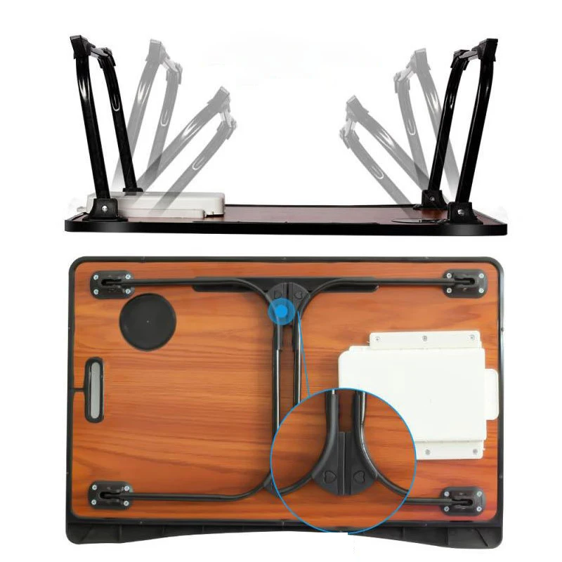 Tavolo per Computer tavolo per Laptop per letto scrivanie per ufficio tavolo multifunzionale scrivania pieghevole staffa di regolazione dell'altezza a 6 velocità