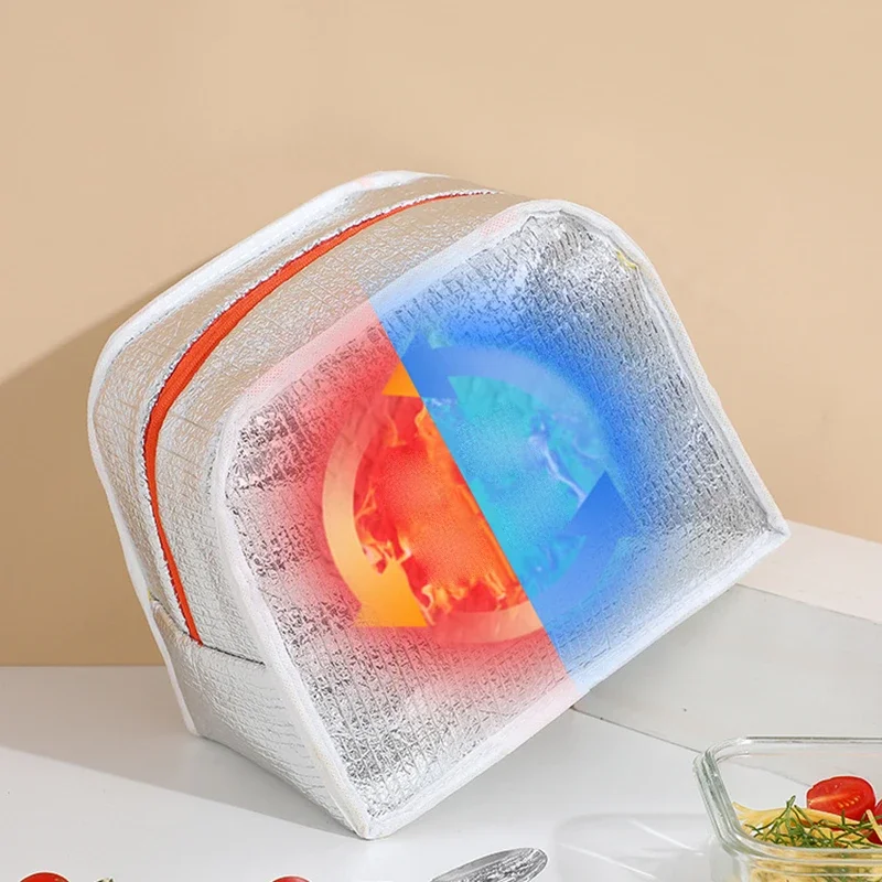 Borsa da pranzo per bambini in cartone animato Pellicola di alluminio con isolamento termico Borse da pranzo portatili in tessuto Oxford impermeabile di alta qualità Tote Nuovo