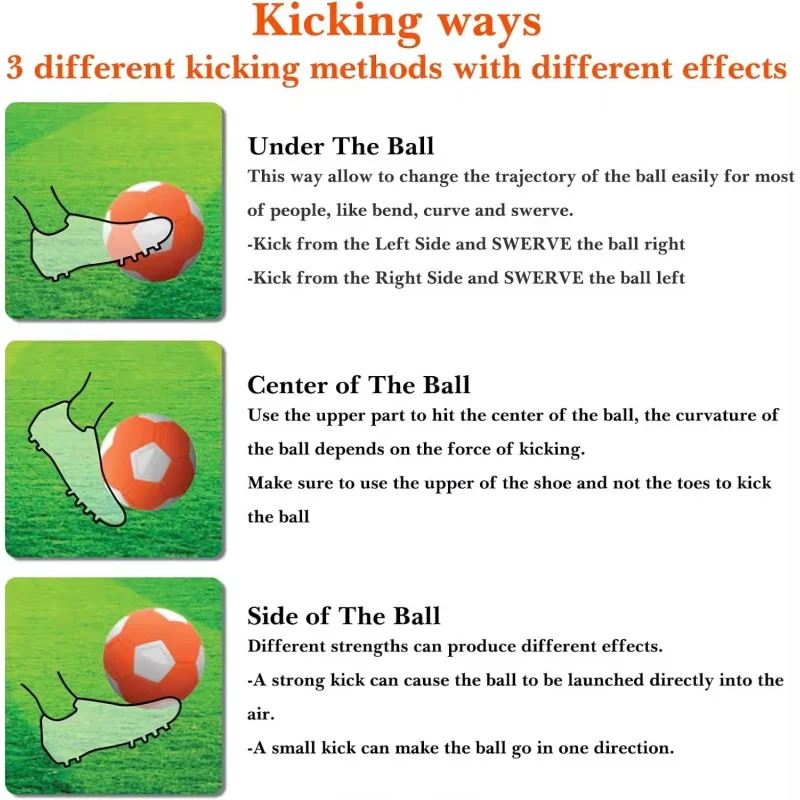 Sport Curve Swerve ลูกฟุตบอลฟุตบอล KickerBall ของขวัญที่ยอดเยี่ยมสําหรับเด็กหญิงและเด็กชายที่สมบูรณ์แบบสําหรับการแข่งขันหรือเกมกลางแจ้งและในร่ม