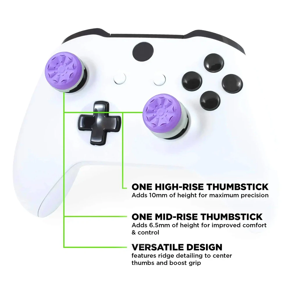 Empuñadura de silicona para pulgar P5/p4, tapas de refuerzo de Joystick P5, accesorios de controlador de juego, par de tapas de balancín compatibles con P4/P5, 2 uds.