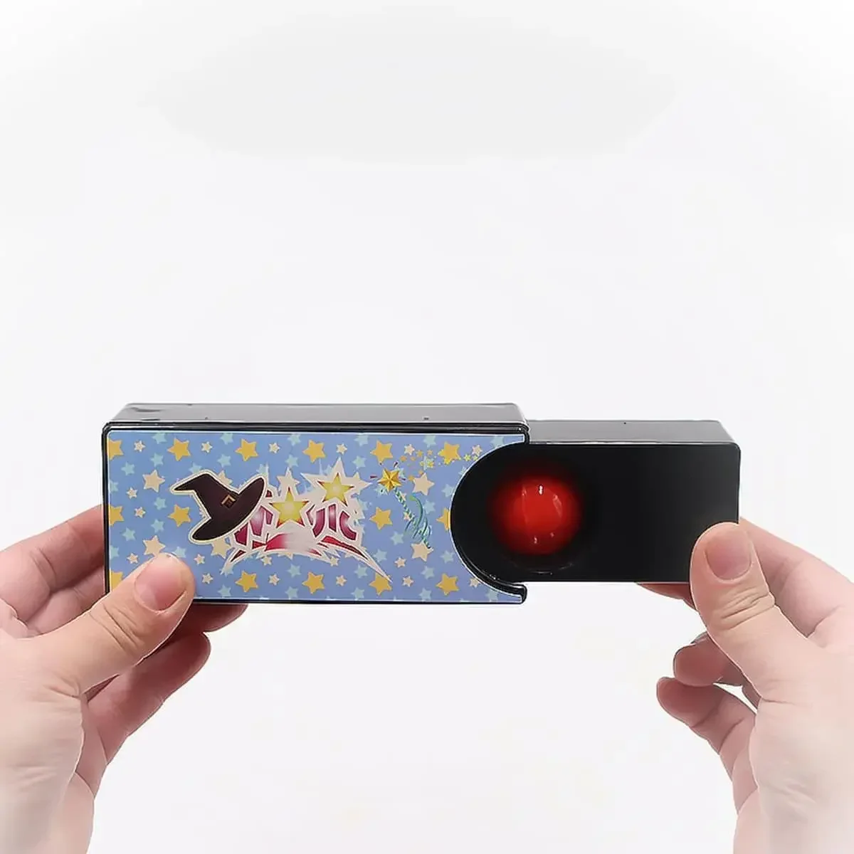 Nuevos dispositivos divertidos, juguetes para niños, caja mágica cambiable que gira el rojo en la bola azul, accesorios, trucos de magia clásicos