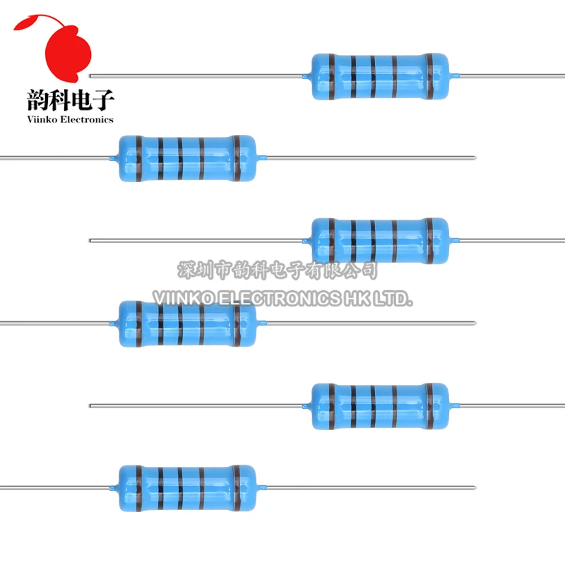 10 Uds 3W resistencia de película metálica 1% 0.1R - 2,2 M 2,2 10 100 150 220 270 330 470 1K 2,2K 4,7K 10K 15K 22K 47K 100K 220K 470K 1M ohm