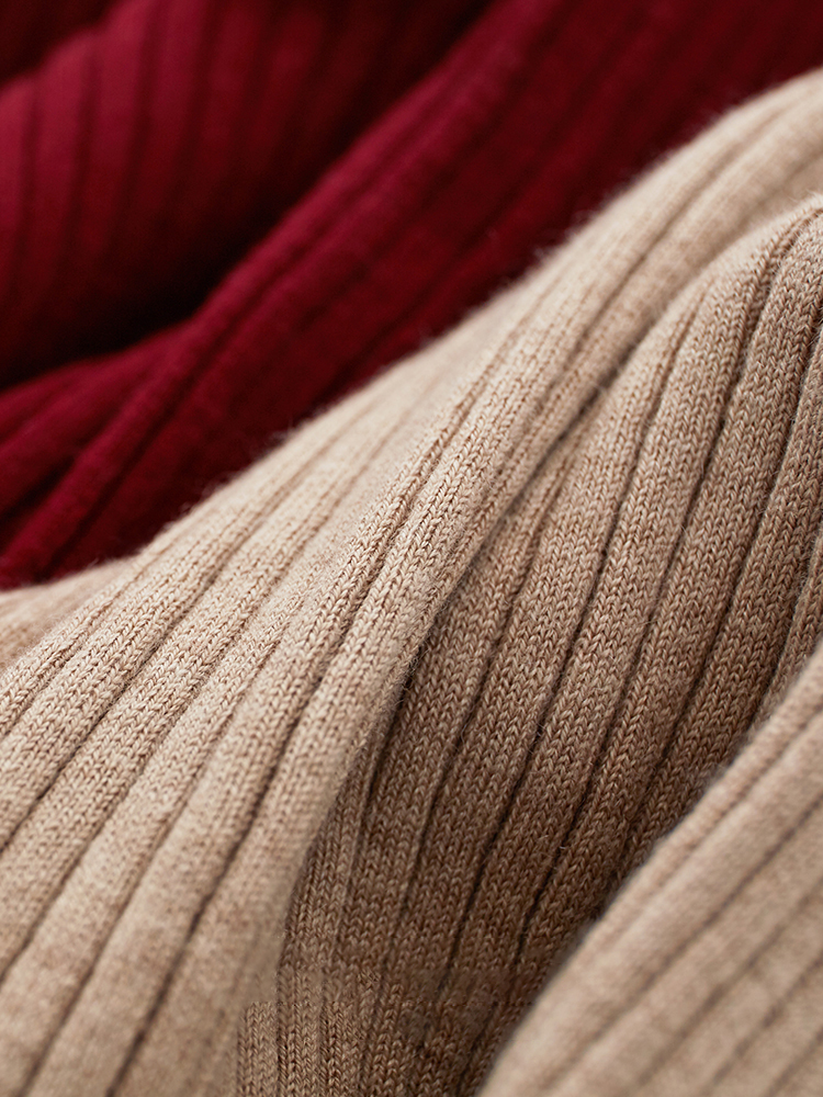 Amii ミニマリズム女性のセーターファッションポロ襟ウールプルオーバー長袖ニットトップスオフィスレディ春セーター 12130297