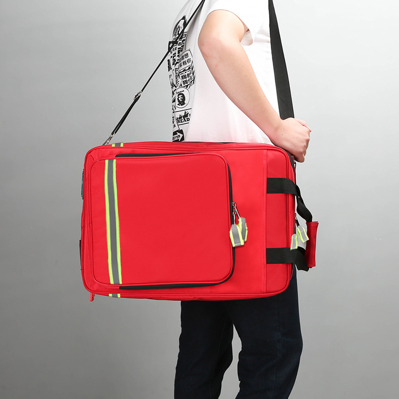 大容量の空の車輪付きの応急処置バッグ,医療,屋外,デイケアセンター,地震キット用の防水emsバックパック