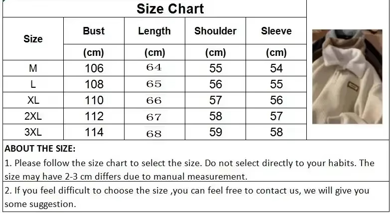 New Vintage Brown Corduroy POLO Collar Oversized Sweatshirt Streetwear Loose Pullover Thick Velvet Winter Clothes Couples
