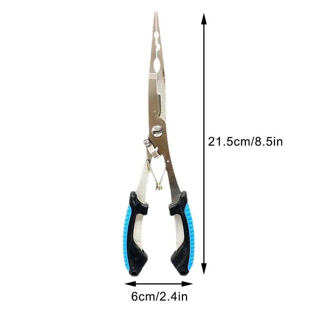 ปลาคีม Ergonomics Anti-SLIP ความแข็งแรงสูง Multifunctional ตัดสายตกปลาตกปลาผูกตะขอคีมอุปกรณ์ตกปลา