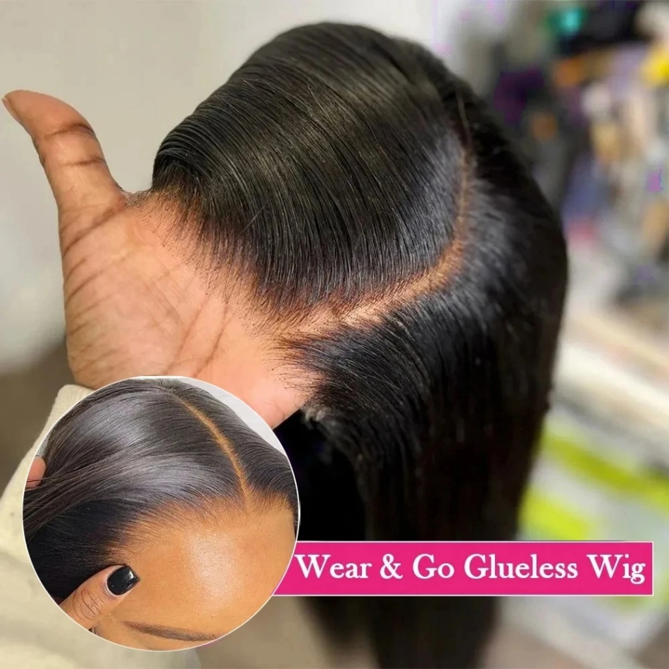 Glueless Dritto 4X4 Parrucca Frontale Del Merletto Dei Capelli Umani 100% Naturale 30 40 pollici Pre pizzicato 5X5 Parrucche Brasiliane A Buon Mercato Per Le Donne Scelta