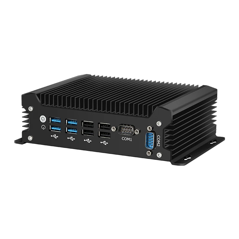 XCY-X58 IPC sin ventilador i5-1335U 1235U i7-1355U Mini PC 2x DB9 RS232 2x Ethernet 8xUSB WiFi 4G módem compatible con Win10/11 Linux DC12-19V