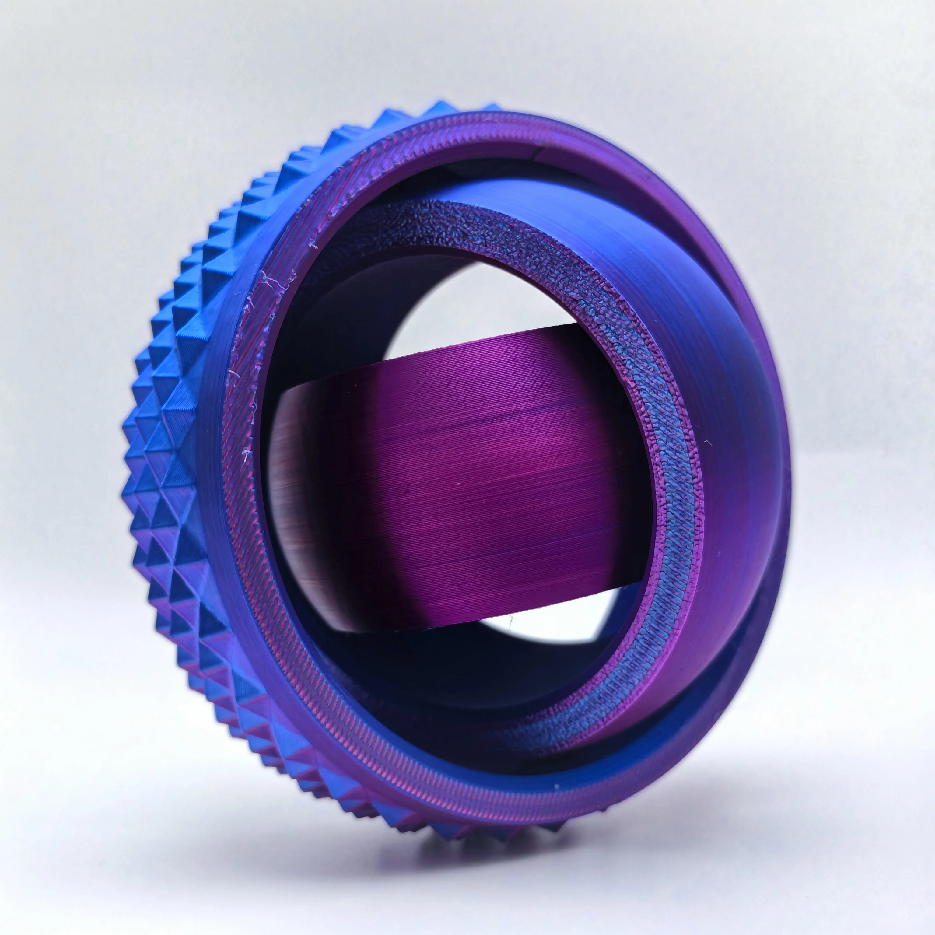 Nouveau jouet boule rotative imprimé en 3D, Gyroscope universel en forme de O du bout des doigts, Rotation par gravité, soulagement de l'anxiété, décompression, jouet Cool