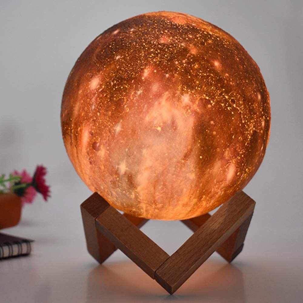 Z20 3D Druck Mond Lampe Galaxy Mond Licht Kinder Nachtlicht 16 Farbwechsel Touch Fernbedienung Galaxy Licht Dropshipping Link