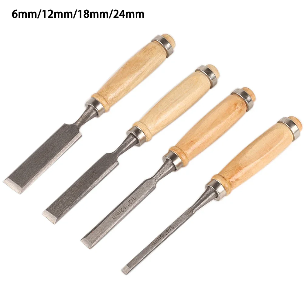 4Pcs Carving Chisel Wood Chisels Set Professional Woodworking Gouge Curved Chisel For Carpentry Sculpture Carve Craft Chisel
