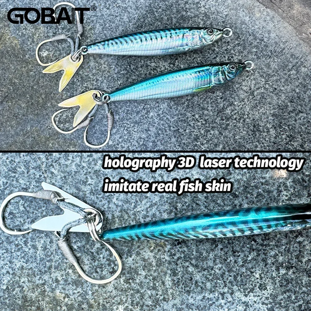Metallo Jig Bait 20g 30g 40g Spinner Affondamento 3D Occhio Colore Laser Spinning Gear Luring Cast Attrezzatura da pesca Lama Gancio Pesca VIB Lure
