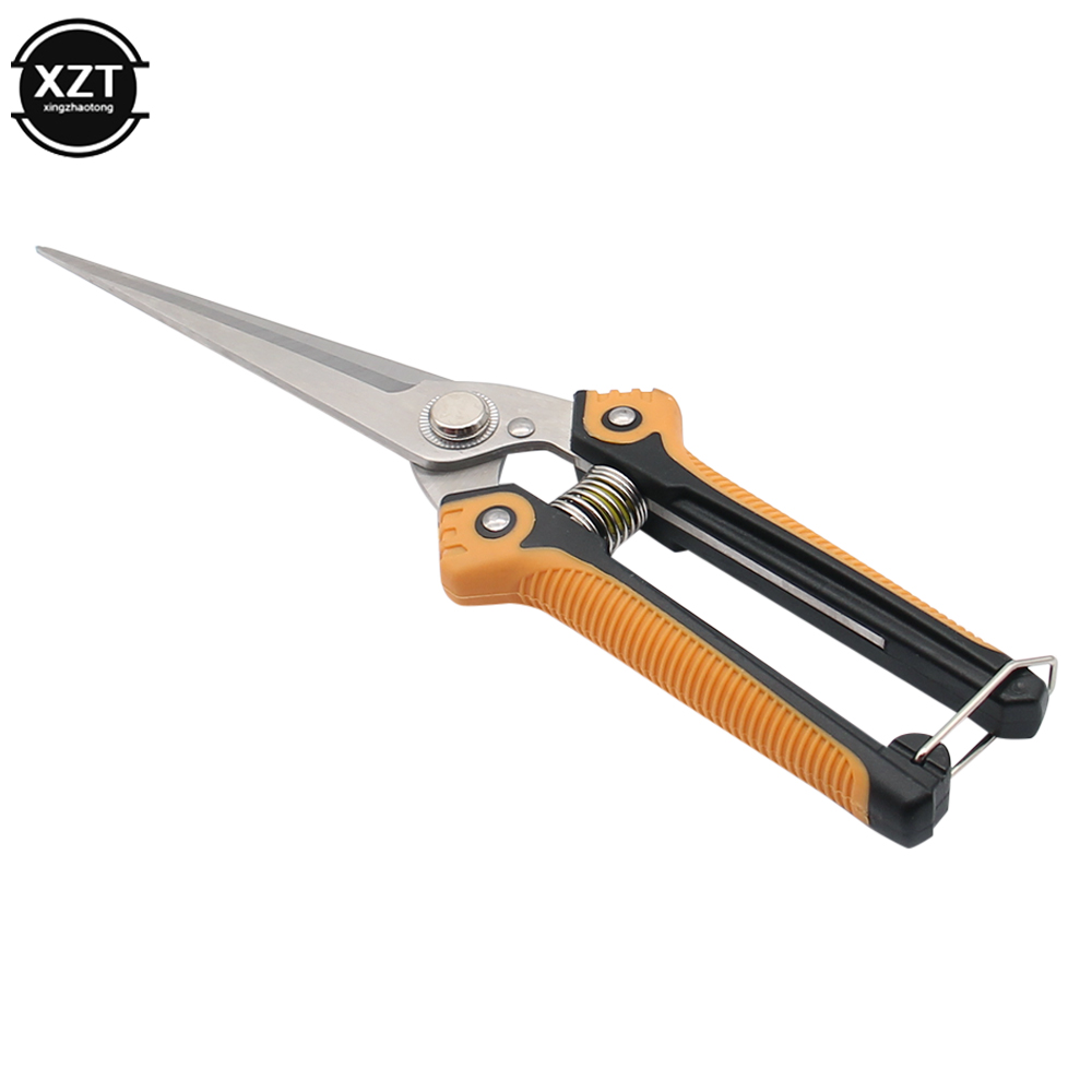 Pruning Scissors Professional Garden Shears Straight Stainless Steel Blades Sharp Gardening Hand Pruner For Garden Fruits Plants