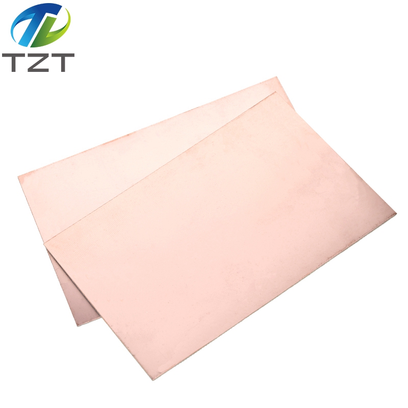 TZT 10*15CM Kit fai da te con piastra rivestita in rame su un lato laminato 10x15 cm