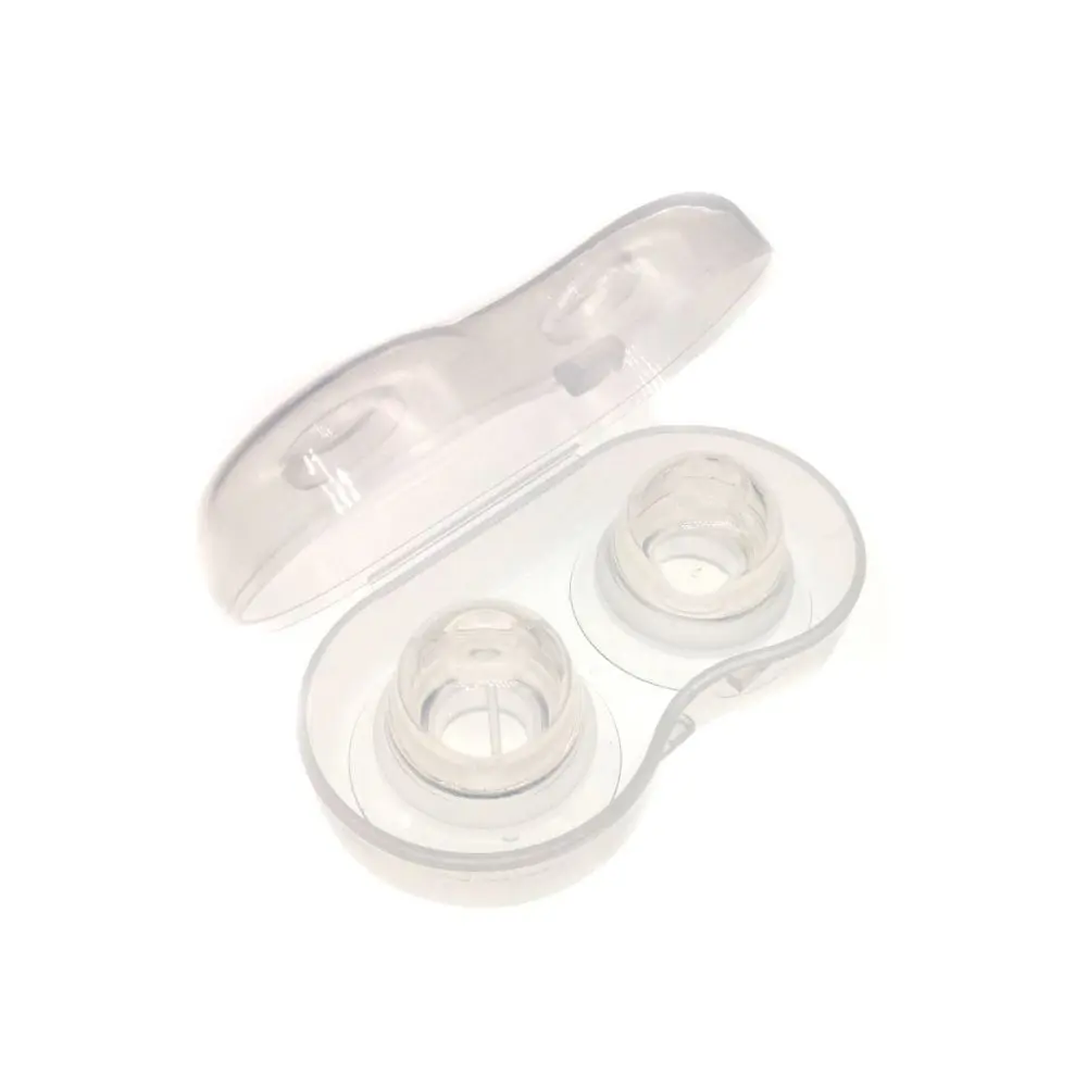 2 pçs/set mamilo corrector para plana invertido mamilos macio silicone mamilo extrator niplette tratamento reparação