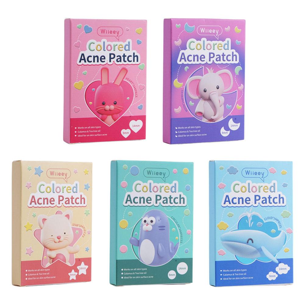144PCS Star Pimple Patch Acne Colorful Invisible Acne Removal Skin Care Stickers Concealer Face Spot Beauty Makeup Tools