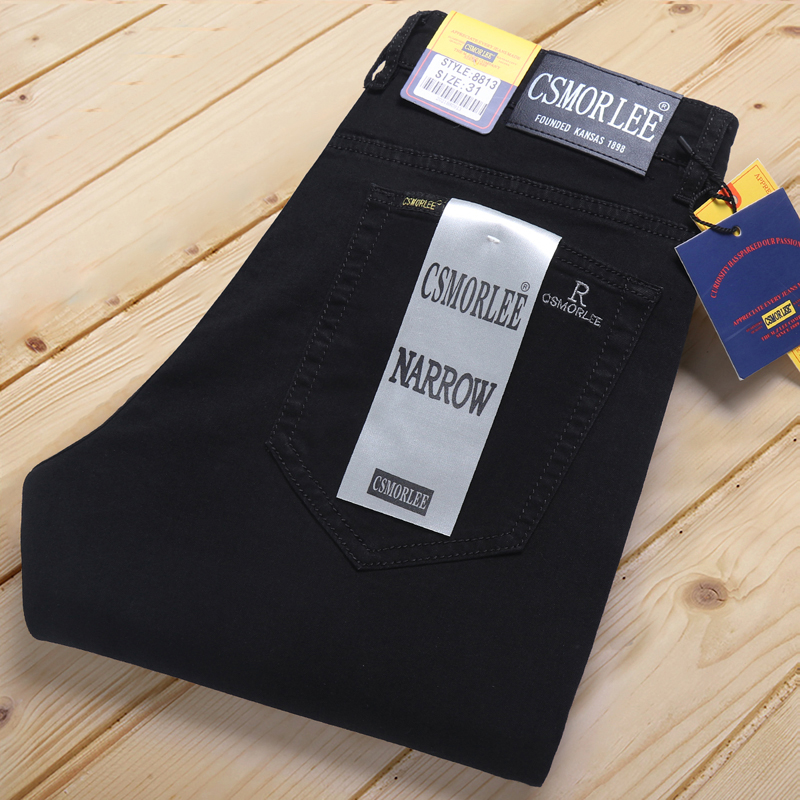 Новинка 2025, мужские облегающие прямые джинсы CsmorLee на осень/зиму, модные длинные брюки, повседневные удобные джинсовые брюки