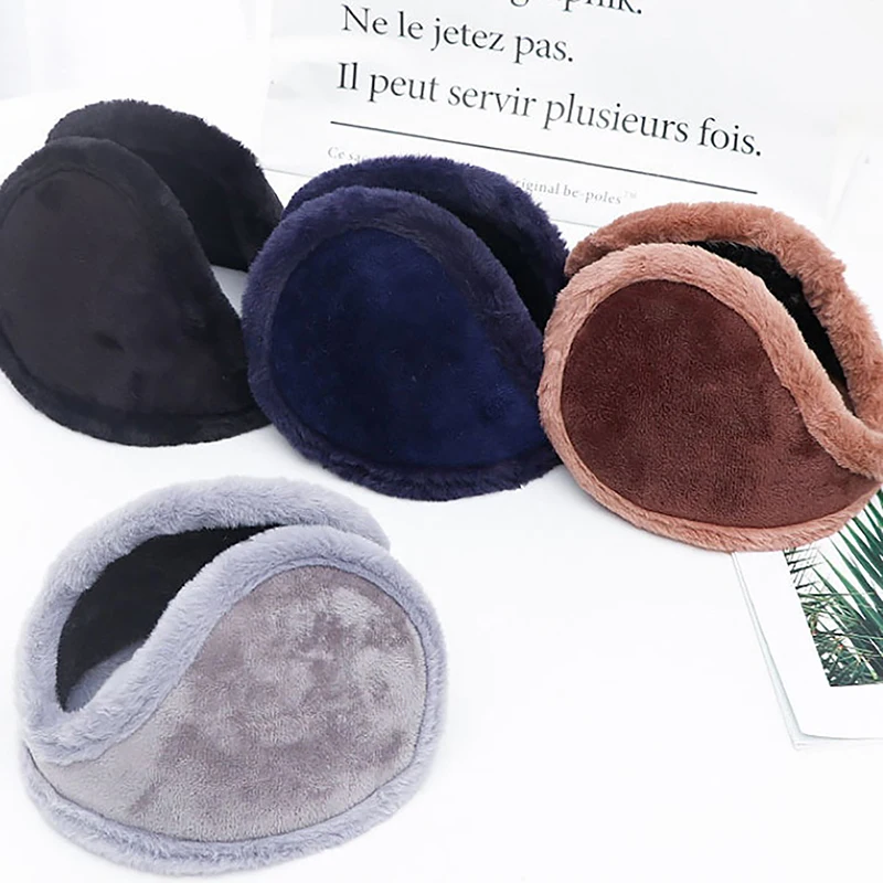 Cache-oreilles en peluche unisexe, cache-oreilles, cache-oreilles, cache-oreilles, cache-oreilles, gril, chaud, sourire, épais, hiver