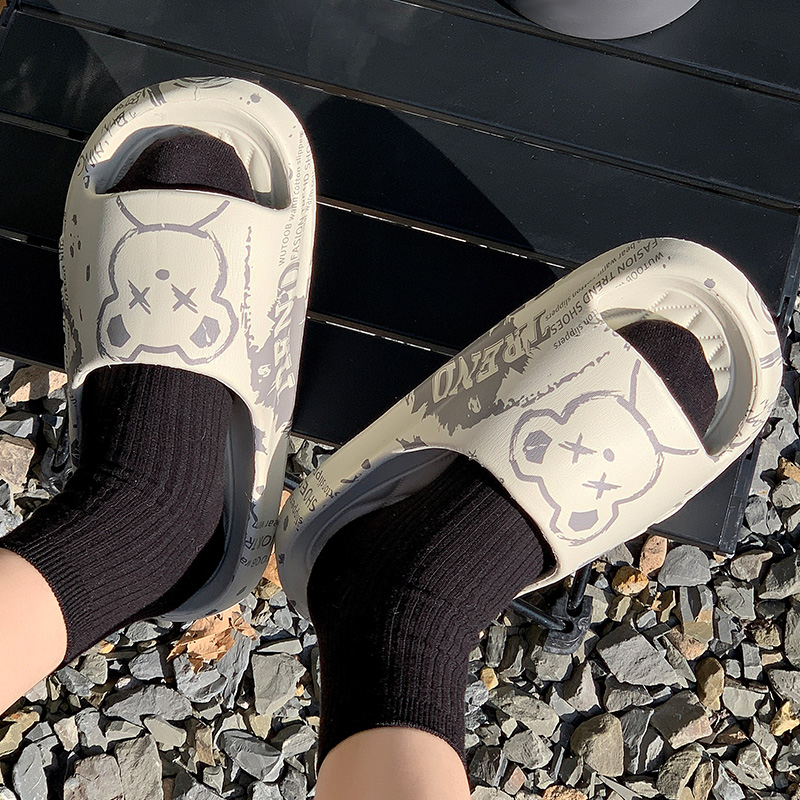 Chinelos de interior para mulheres em casa, adequados para todas as estações, elegantes para caminhadas na rua, chinelos de casal para homens