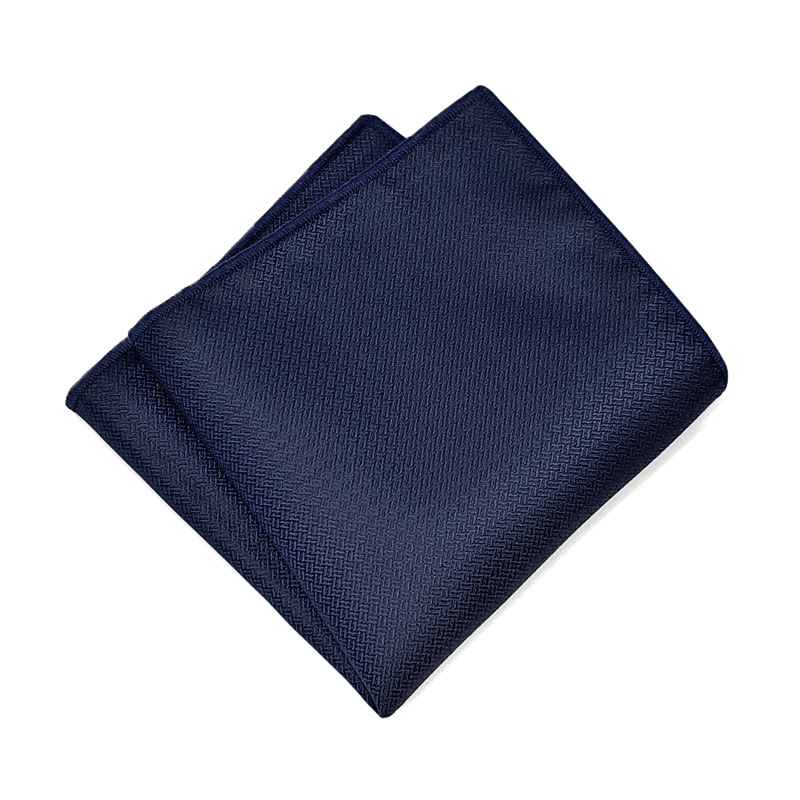 Dunkles Muster, Taschenhandtuch, trendiges Herren-Gentleman-Kleid, Business-Hochzeitsanzug, zurückhaltender, eleganter, einfarbiger, quadratischer Schal, 24 x 24 cm