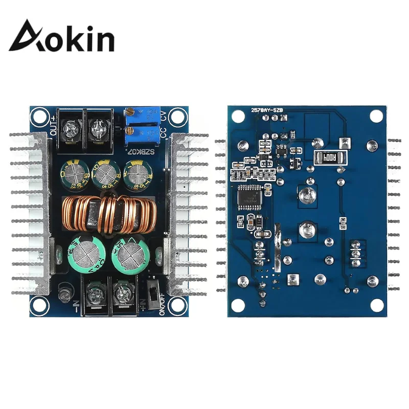 Aokin 20A 300W CC CV Step Down Modulo DC 6-40V a 1.2-36V Regolatore di tensione Convertitore buck Modulo di alimentazione a corrente costante