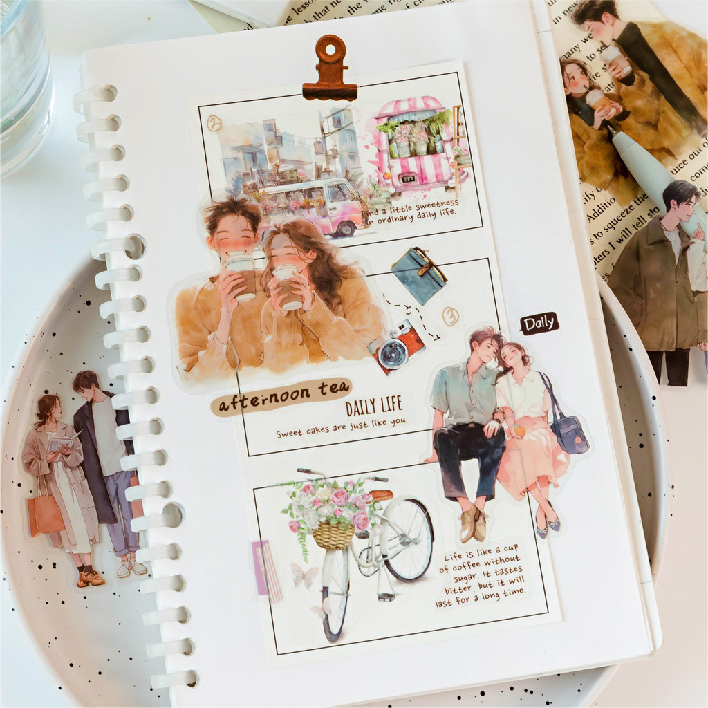 Journamm 30 ชิ้น/แพ็คสัตว์เลี้ยง Ins สติกเกอร์ Girls Life Combo ชุด DIY Scrapbooking วัสดุ Collage เครื่องเขียน Decor ไดอารี่อุปกรณ์
