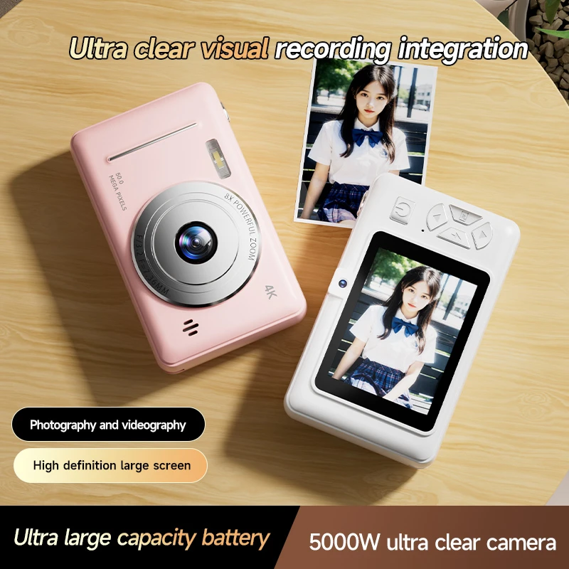 Xiaomi 4K Digital Camera Retro CCD Portable Card Camera Entry-level Camera Dual Camera Flash 50 Million Pixels Auto Focus Gift