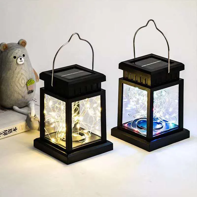 Solar Outdoor Retro Palace Lantern Floor Lights Lawn Landscape Hanging Atmosphere Candle Lighting Lamp Floor Yard Garden Decor