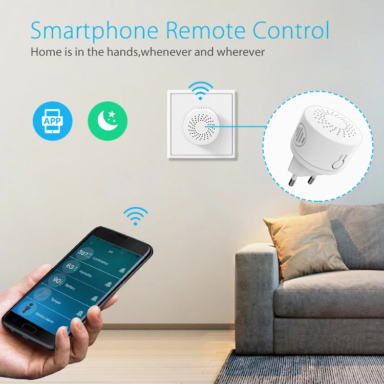 Z-Wave Smart Repeater EU 868,4 MHz Temperatur Feuchtigkeit Erkennung APP Fernbedienung Smart Home Automation Alarm System hause