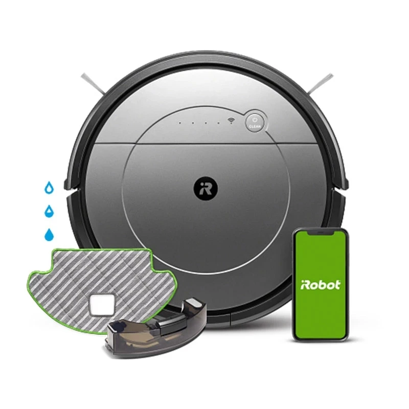 Accesorios principales del paño del paño del mop del filtro de Hepa del cepillo lateral para iRobot Roomba Combo 111 / 113 R 113840   Piezas de robot aspirador