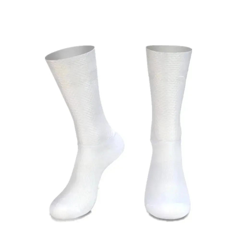 2025 Calcetines aero antideslizantes de silicona Calcetines de Ciclismo hombres bicicleta deporte correr Calcetines Calcetines Ciclismo