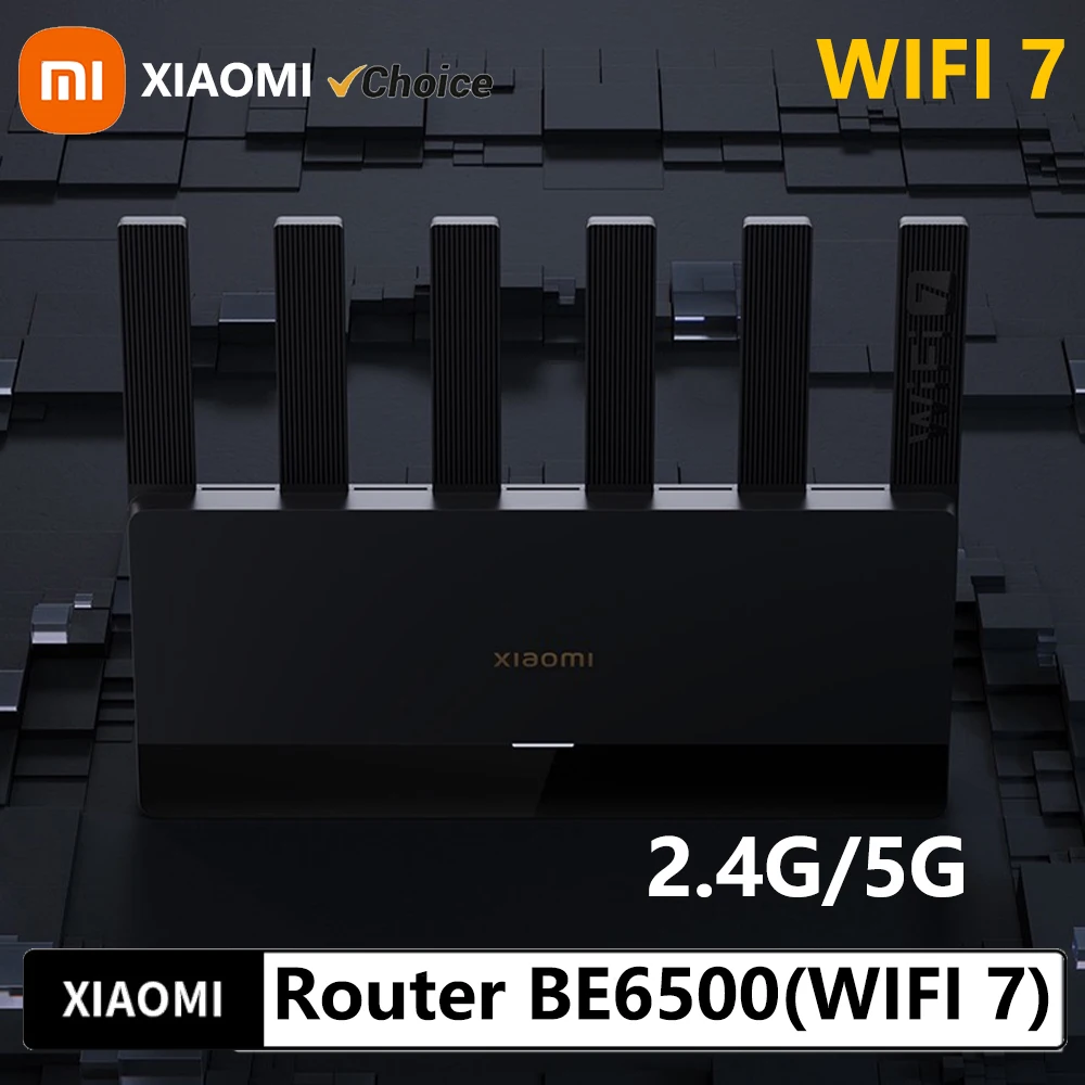 Xiaomi BE6500 Router Quad Nucleus 6500Mbps 2.5G Ethernet Port Dual Frequency 2.4/5GHz 6 Independent Signal Amplifiers Mesh Wifi7