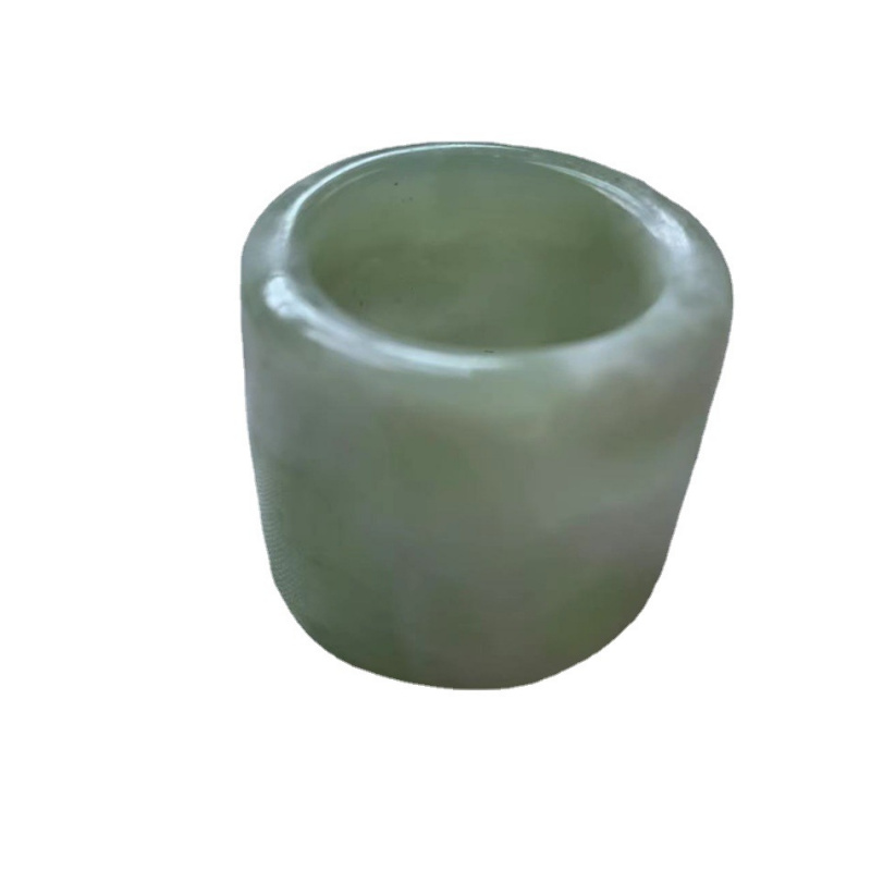 メーカー卸売遼寧省 Xiuyan 翡翠リングメンズセレブスタイル白翡翠リング卸売