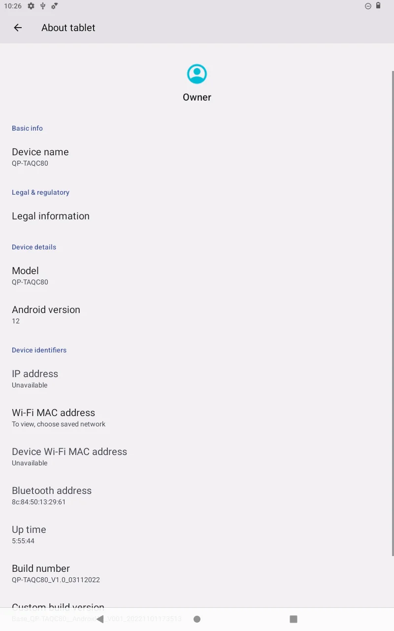 ที่ถูกที่สุด 8 นิ้ว Android 12 แท็บเล็ต 3GB RAM 32GB ROM MTK8168 Quad Core 1280*800 พิกเซลกล้อง 5.0MP + 13.0MP Type-C GPS