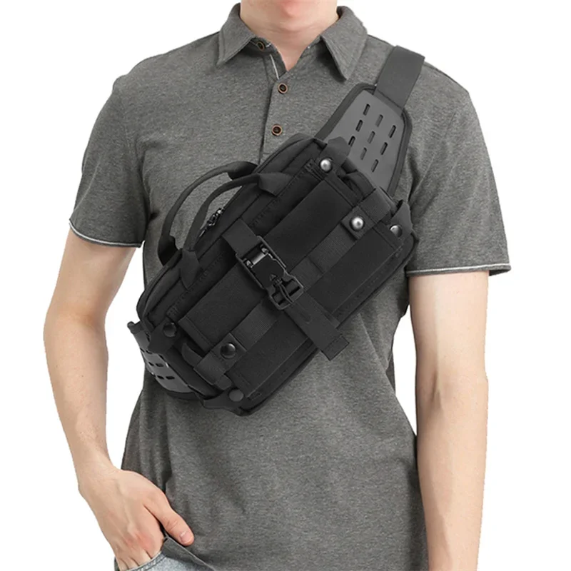 Ozuko bolsa de cinto tático, bolsa de cintura esportiva, bolsa de ombro à prova d'água, bolsa crossbody edc para caça, acampamento, caminhadas
