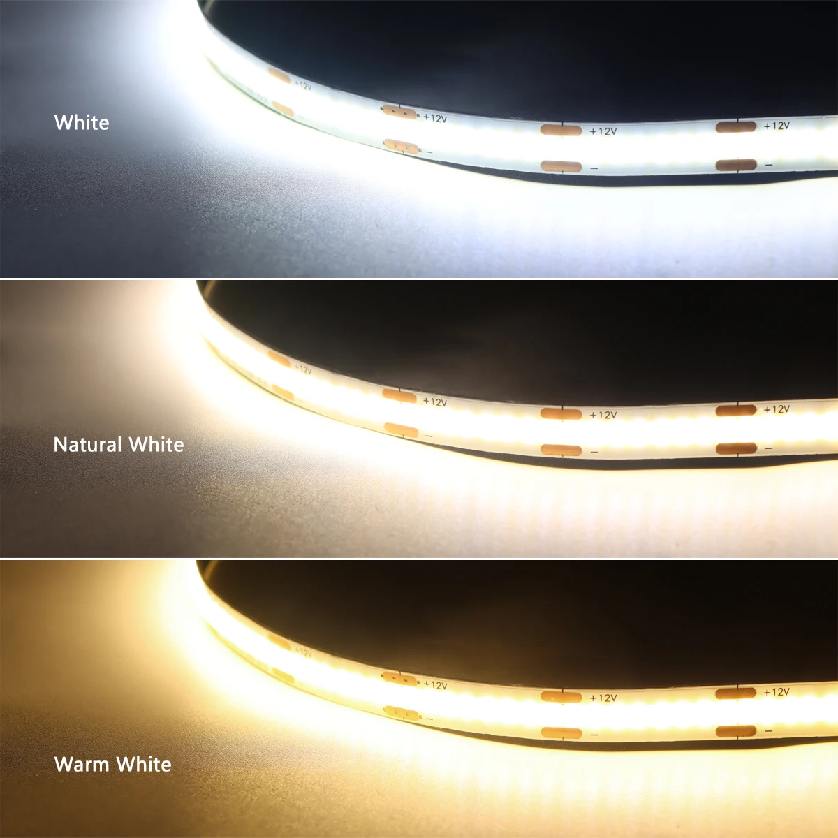 Smart Penetrable Legno COB Striscia LED Sensore tattile Luce 320 LED/m Bianco caldo/Neutro Luci parallele Cucina Retroilluminazione Illuminazione