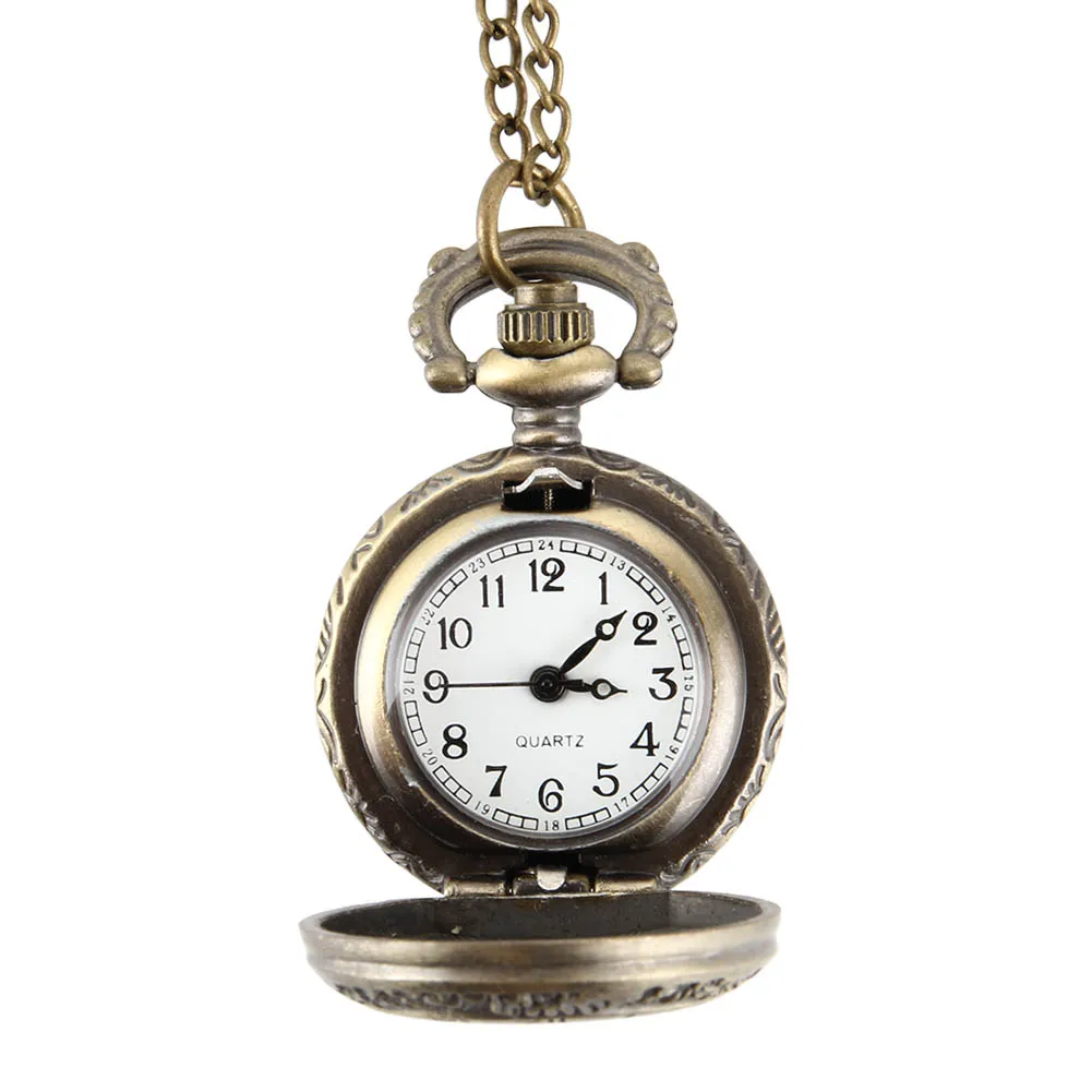 Moda vintage liga número duplo tempo display relógio colar corrente relógios presentes de aniversário