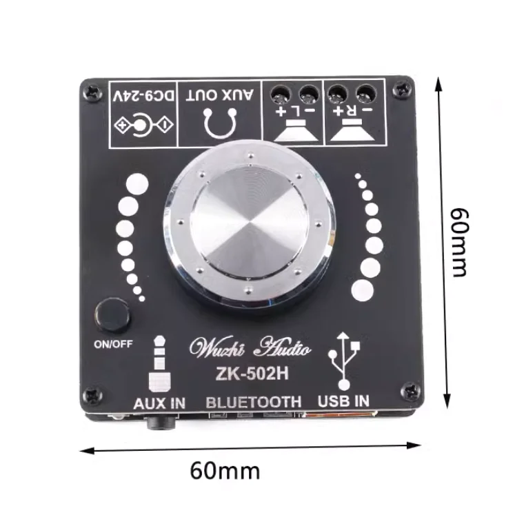 ZK-502H ZK-502M ZK-1002M 50WX2 100WX2 Mini 2.0 Stereo Bluetooth 5.0 Digital Power Amplifier Board Audio Amplificador Module