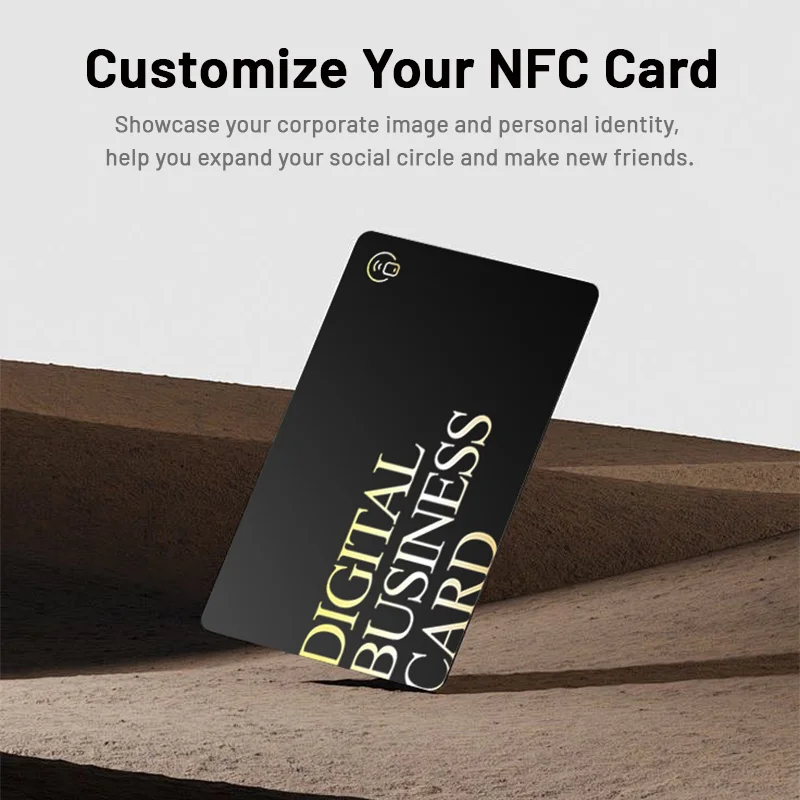 Цифровая бесконтактная карта социального распознавания NFC для бизнеса Визитная карточка NFC для быстрого чтения Ntag 215, NFC-карта