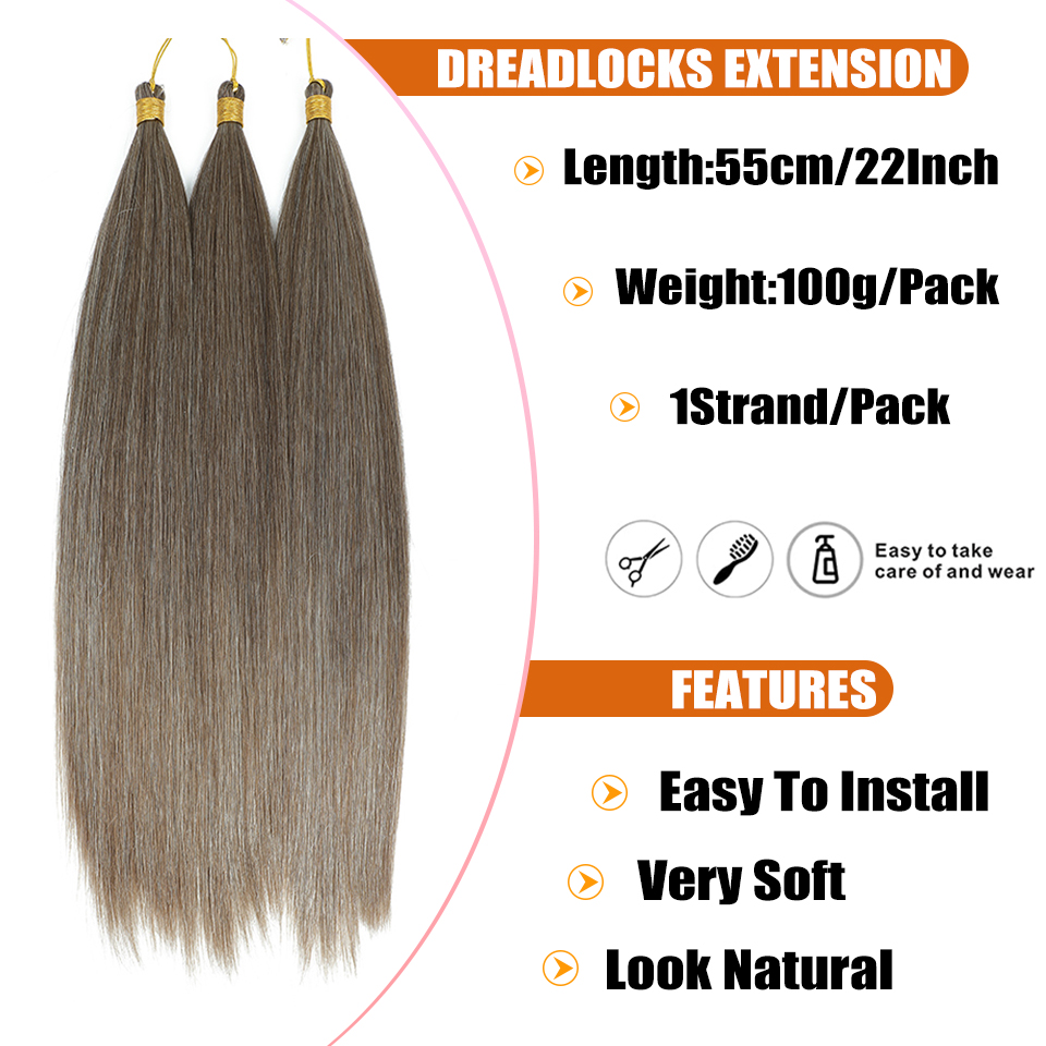 22 インチ合成アリエルストレートポニーテール髪かぎ針編みヘアバンドル女性のためのソフトヘアエクステンションアフリカ女性