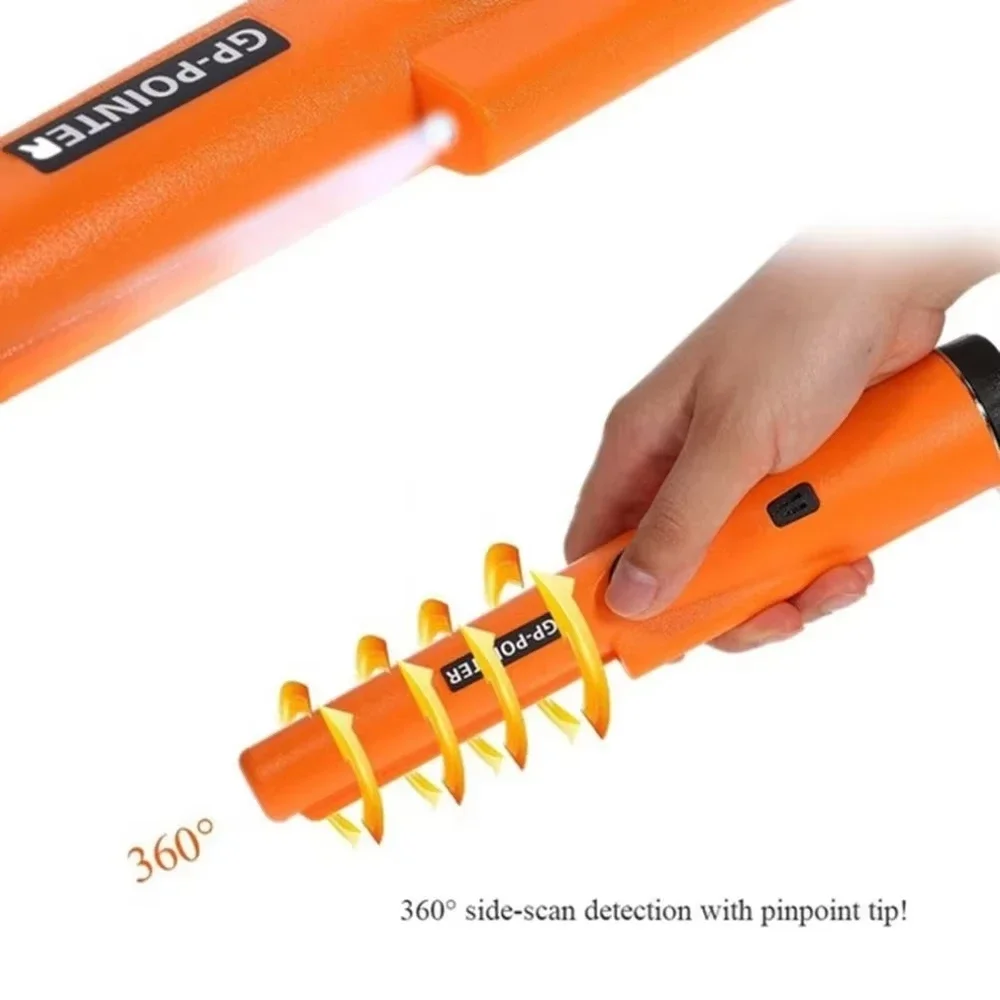 Detector de metais profissional à prova d'água portátil 360 °   Localizador de tesouros de desearthing com alta sensibilidade