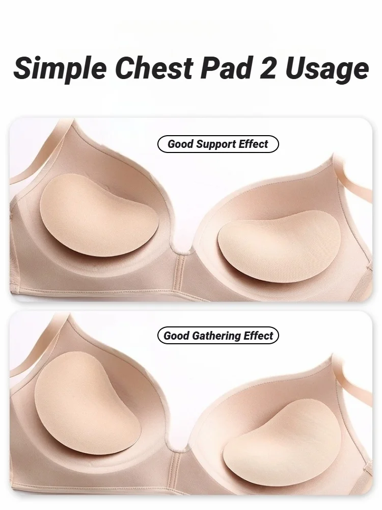 Mujer más grueso transpirable esponja sujetador Pad Push Up acolchado Bikinis traje de baño Bikini pecho conjunto bikini