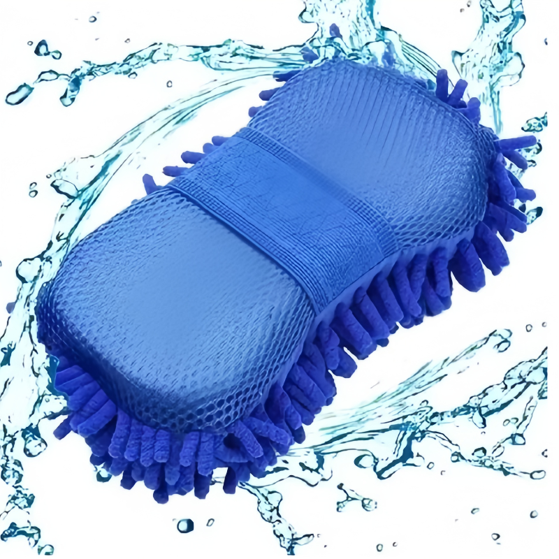 1pc Car Wash Glove Microfiber Chenille Car Wash Sponge Care Washing Detailing Brush Pad Multifunction Cleaning Tool