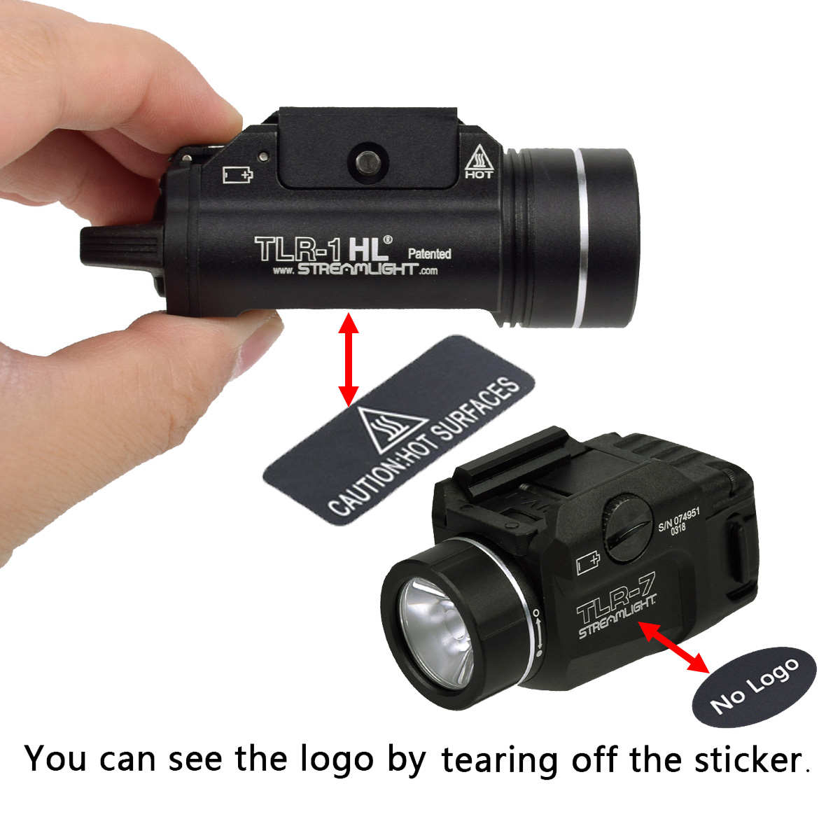 Тактический StreamLight TLR-1 HL TLR-3 TLR-7 светодиодный светильник для оружия Scout для пистолета, фонарик Lanterna, подходит для рейки 20 мм